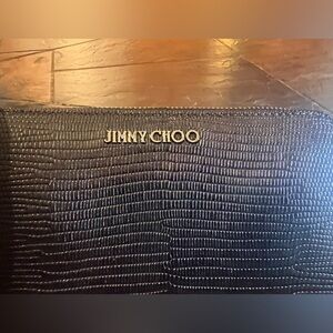 Jimmy Choo Embossed Printed Continental Wallet